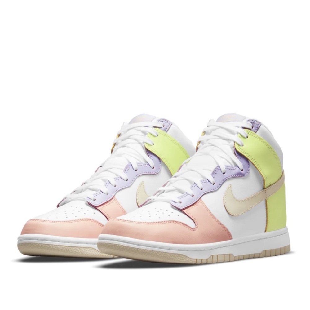 Nike Dunk High White/Cashmere LT Lemon Twist